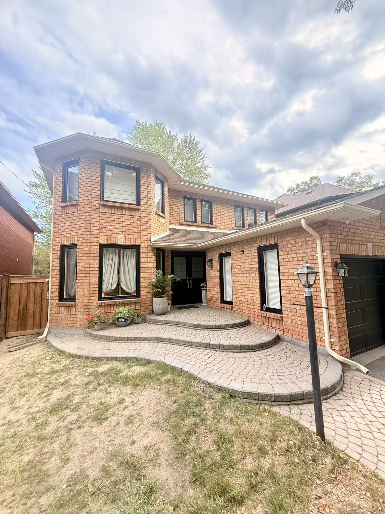 Existing condition — approach from the driveway